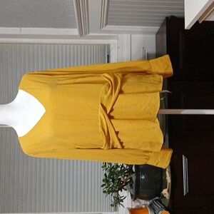 Ann Taylor Mustard Blouse